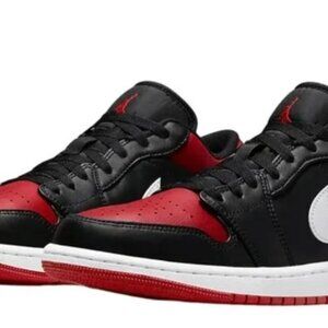 Air Jordan 1 Low "Alternate bred Toe" Retro Chicago Bulls Sneakers Size 10.5